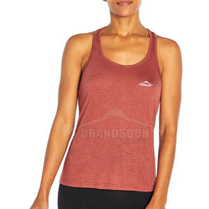 Débardeur sans manches décontracté pour femmes de conception OEM pour l'été vente en ligne de tissu tricoté respirant - Product Image 1