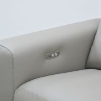 Luxuriöses Minimalistisches Elektrisches Verstellbares Sofa Smart Funktionales Ecksofa Hochbeiniges Tech-Stoffsofa für Zuhause