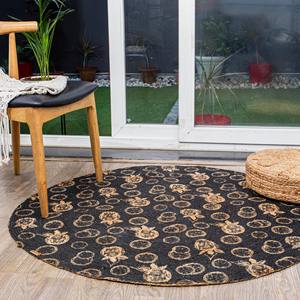 Mantel Individual Redondo de Algodón Estampado, Decorativo, con Elegante Diseño de Frutas para Mesa de Comedor, Cocina, Hogar, Hotel - Product Image 4