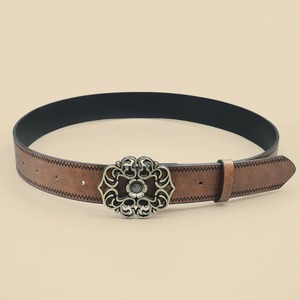 Cinturones de cuero genuino Fabricante al por mayor Marca personalizada Repujado y opciones de tamaño a granel - Product Image 5