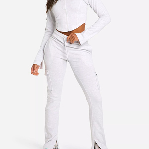 <b>Women</b> Fast Dry <b>Stretch</b> Pants Solid Color Mid-Waist Loose Straight-Leg Casual Sports <b>Trousers</b> Breathable Ice Silk Nonwoven - Product Image 2