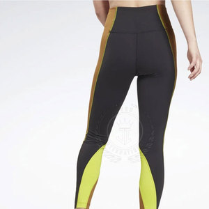 Nouveau design, leggings taille haute grande taille, taille élastique unie, pour femme, séchage rapide, vêtements de yoga, service OEM, pantalon de yoga personnalisé - Product Image 2