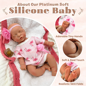 Muñeca <span class=keywords><strong>Reborn</strong></span> Realista de Silicona, Cuerpo Completo, Niña de 18 Pulgadas, Durmiendo Tranquilamente, Juguete Realista de Recién Nacido para Niños y Regalos - Product Image 3