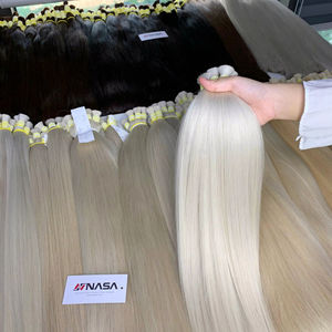 Extensiones de Cabello al Por Mayor, Cabello Humano Virgen Vietnamita Remy de Alta Calidad, 60cm, Super Double Drawn, Tinte Claro - Product Image 1