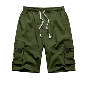 Vente directe d'usine de haute qualité été course grande taille Shorts 100% coton hommes Shorts décontractés - Product Image 1