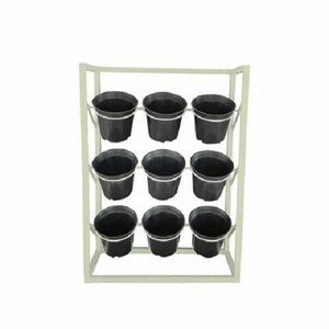 Black Metal With Planter with <b>Stand</b> for Home and Garden Decor Black Metal Planter High Quality Modern and Decorative - Product Image 5