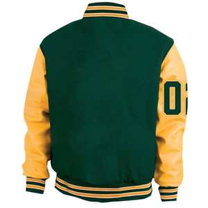 Chaqueta Universitaria de Alta Calidad para Hombre, 100% Algodón, Estilo Casual, Cuello Alto, Chaqueta Universitaria de Béisbol Personalizada con Letras, Chaqueta de Invierno - Product Image 3