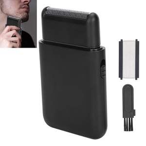 Afeitadora Eléctrica USB para Hombre, Recortadora de Barba, Cuchillas de Acero Inoxidable Portátiles, Resistente al Agua IPX7, Lavable, Idioma de Funcionamiento Alemán - Product Image 2