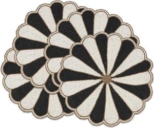 Manteles individuales de tela con cuentas redondas hechas a mano para mesa de comedor boda Navidad y reuniones familiares para fiestas - Product Image 3