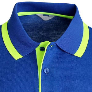100% algodón Piqué hombres Polo camiseta transpirable antiarrugas manga corta logotipos personalizados colores elegante puff impresión Golf Casual - Product Image 4