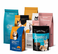 Sac d'emballage pour aliments pour animaux de compagnie (chiens et chats) en Mylar à fond plat, grande capacité, avec fermeture éclair, personnalisable, 1 kg, 2 kg, 3 kg, 5 kg, 10 kg, 15 kg, 20 kg