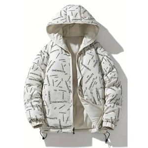 Veste matelassée double face à capuche pour homme, manteau polaire chaud à bulles, vêtements d'extérieur par temps froid, veste matelassée sur mesure - Product Image 6