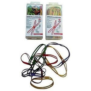 Bandas Elásticas de Goma para Ligamentos Cruzados WIHED, 11 x 150 mm, Goma Natural, Colores Surtidos, 35 g, Paquete de 12 - Product Image 1
