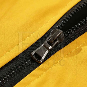 <b>Men's</b> Fashionable Lettermen <b>Jacket</b> Custom Printed Logo New Style Canvas <b>Jacket</b> Featuring <b>Pullover</b> Elastic Cuff V-neck Collar - Product Image 5