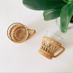 อุปกรณ์เสริมบนโต๊ะสำหรับเครื่องดื่มถ้วยหวายธรรมชาติห่อเหยือกแก้วเครื่องครัวของขวัญตกแต่งห้องครัวที่ดีที่สุด - Product Image 5