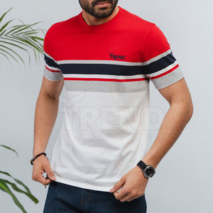 Wholesale 230gsm Heavyweight Cotton Bamboo Fiber Oversized Boxy Hip Hop T-Shirt Custom Designed Patterned Regular Length Men - Product Image 3