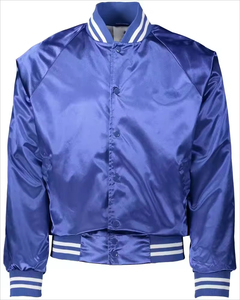 Ropa deportiva ropa de lona alta transpirable de talla grande chaqueta universitaria de satén de invierno para hombre nueva llegada diseño de béisbol bordado - Product Image 6