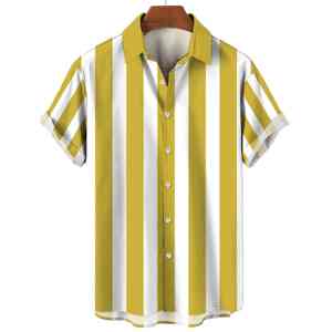 Camisa de Playa Personalizada con Estampado Completo para Hombre, Camisa de Verano Transpirable, Informal, de Manga Corta con Botones - Product Image 4