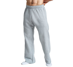 Pantalones Deportivos de Felpa Gris Jaspeado para Hombre, Cintura Elástica, Pantalones Largos Informales para Descansar, Pantalones Jogger - Product Image 1