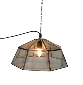 จี้แก้วและเหล็ก และโคมไฟอุตสาหกรรม เคลือบสีทองและสีเงิน พร้อมอุปกรณ์ระดับพรีเมียมที่ผ่านการรับรอง - Product Image 6