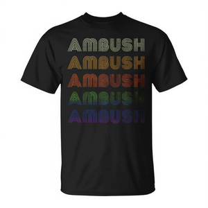 Camiseta Ambush Negra para Hombre, Estilo Casual, Cuello Redondo, Manga Corta, Impresión Serigráfica - Product Image 2