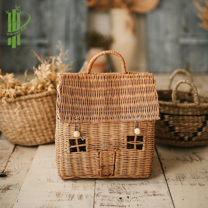 Mây Búp Bê Nhà Đồ Chơi 100% Tự Nhiên Trẻ Em Đồ Chơi Handmade Trẻ Em Bé Toddler Chơi Thu Nhỏ Nhà - Product Image 5