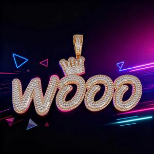 Custom Moissanite Pendant 925 Sterling <b>Silver</b> Name Letter HIPHOP Jewelry bling bling Iced Out <b>Initials</b> Personalized - Product Image 1