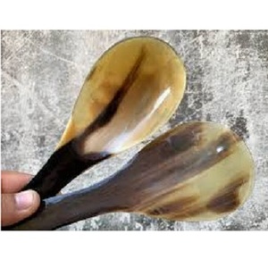 High Quality Real Viking Horn Salad Server 2 Pieces Buffalo Horn <b>Utensil</b> <b>Set</b> for Serving Salad Spoon and Fork Dinnerware <b>Sets</b> - Product Image 1