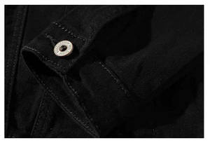 Veste en jean pour homme 2024 personnalisée de haute qualité, style contracté, nouvelle collection, vente chaude, veste en jean pour homme, veste en denim - Product Image 3