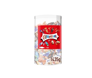Caja de Regalo de Chocolate con Leche Celebrations con Mini Chocolates y Barras de Galleta en Tubo de 1435g - Product Image 1