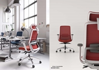 Chaise De bureau de travail ergonomique noire à mi-dos tissu de maille créative Sillas De Oficina Usadas meubles fer moderne PA + GF cadre arrière