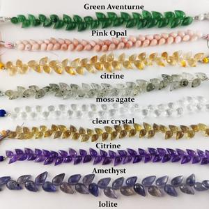 Perles de pierres précieuses en améthyste naturelle facettées en forme de goutte d'eau de 8 pouces de long, 12x7mm, tendance, certifiées IGI, pour la fabrication de bijoux - Product Image 6