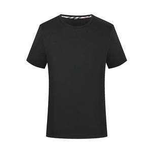 T-shirt à col rond et manches courtes, logo imprimé personnalisé, uniforme de travail, couleur unie, chemise publicitaire vierge, groupe culturel - Product Image 2