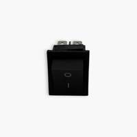 Lot de 10 interrupteurs à bascule KCD1 2P en plastique noir avec lampe LED étanche SPST Fonction marche/arrêt 16A 250VAC Tension maximale Certifié CQC - Livraison gratuite