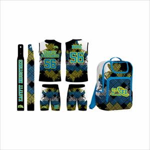 Conjunto de Uniforme de Fútbol Personalizado con Estampado Digital 7v7 para Adultos, Talla Grande, Pantalones Cortos Transpirables y Cómodos, 100% Poliéster - Product Image 1