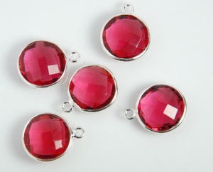 Fait à la main 6x8mm Rectangle Checker Cut Cornaline Lunette Ensemble Double Bail Fantastique Bijoux en Argent Connecteur pour Cadeaux Bouddhistes - Product Image 4