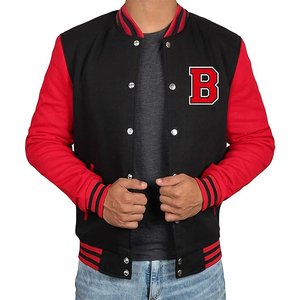 High Quality Custom Canvas Letterman Varsity <b>Jacket</b> for <b>Men</b> Women Chenille Embroidery Stand Collar Winter Ready Cotton Sleeves - Product Image 3