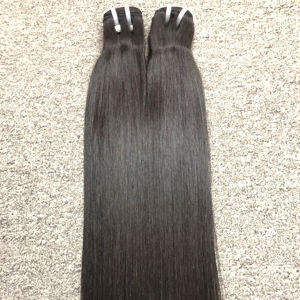 ผมต่อแบบตรงสำหรับผู้หญิง ผมแท้เวียดนาม แบบเย็บสองชั้น สีดำธรรมชาติ ทรงตรง ขนาด 8-40 นิ้ว - Product Image 1