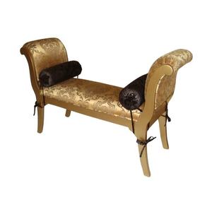 Taburete Dorado Clásico, Banco Otomano Antiguo, Sillón Moderno para Sala de Estar, Taburete de Madera de Lujo para Pie de Cama, Muebles para Dormitorio - Product Image 2