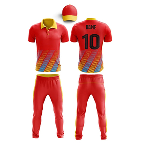 Uniformes de Cricket Sublimados de Poliéster de Alta Calidad, Transpirables, Ligeros y Ecológicos, Estampados Digitales para Hombres, Mujeres y Niños - Product Image 1