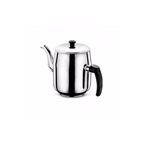 Number 2 Steel Teapot <b>Coffee</b> <b>Maker</b> with Minimalist Design Features Lidded and Handled - Product Image 1