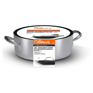 Casserole en aluminium antiadhésive de la série professionnelle 2000, 45 cm, design luxueux avec finition noire, 2016, diamètre 24 cm, pour la cuisson - Product Image 2