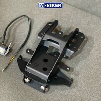 Soporte de Matrícula Plegable Bidireccional Yamaha PG1 con Espejo y Señal de Giro, Construcción de Acero de Alta Gama, Instalación sin Perforación