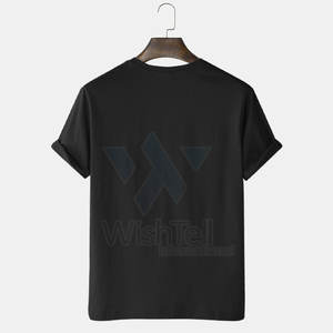 Camiseta de hombre de último diseño del fabricante de Pakistán Color sólido personalizado con mangas cortas sueltas - Product Image 2