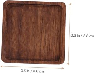 Sous-verre carré en bois luxueux, style rustique, fait à la main, écologique, non toxique, sous-verre de table de haute qualité, décoration d'intérieur, vente en gros - Product Image 2