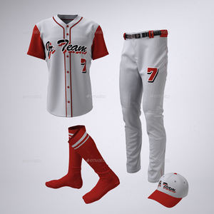 Ropa deportiva de sublimación de camuflaje transpirable para hombre, camisetas de béisbol personalizadas con nombre y número de equipo, uniformes OEM - Product Image 2