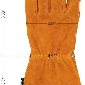 Gants de travail en cuir unisexe pour le jardinage, vente en gros, résistants aux épine, pour l'élagage des roses, la manipulation des cactus, résistants aux perforations - Product Image 4