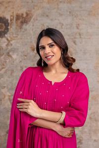 Pantalon de travail brodé en coton Collection Kurti et Dupatta Catalogue complet disponible au tarif de gros, collection premium. - Product Image 5