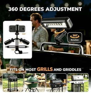 Lampe de <span class=keywords><strong>barbecue</strong></span> rechargeable pour Blackstone & <span class=keywords><strong>Weber</strong></span>, lampe de poignée de <span class=keywords><strong>barbecue</strong></span> à capteur d'inclinaison COB LED, 360° °   Accessoires de <span class=keywords><strong>barbecue</strong></span> réglables - Product Image 5