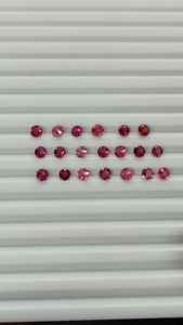 Turmalina Rosa real, forma redonda, corte brillante, piedras preciosas de turmalina sueltas facetadas para la fabricación de joyas de la India - Product Image 2